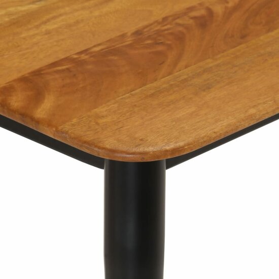 Bankje 160X40X45 Cm Massief Mangohout En Ijzer Donkerbruin