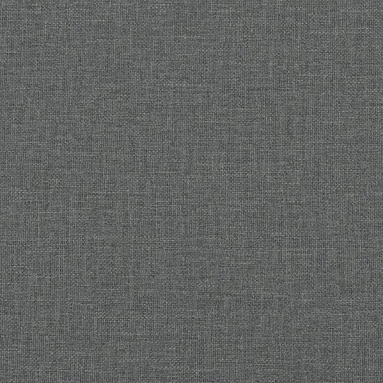 Eetkamerbank Staal En Stof 186 x 32 x 45 cm Donkergrijs