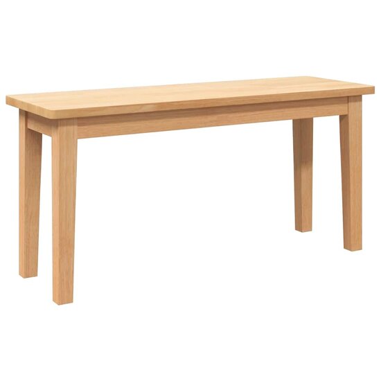 Bank 90 Cm Massief Hout Rubber Naturel