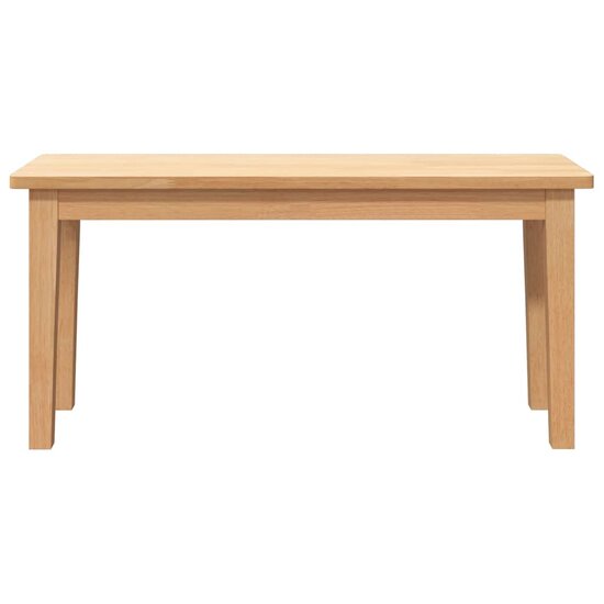 Bank 90 Cm Massief Hout Rubber Naturel