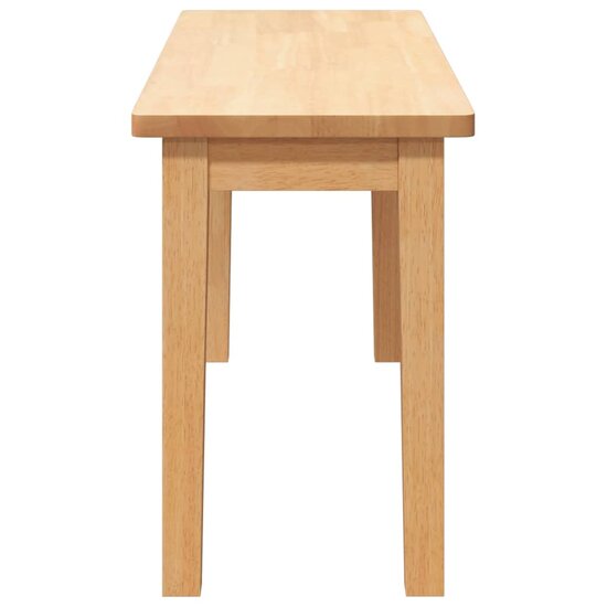 Bank 90 Cm Massief Hout Rubber Naturel