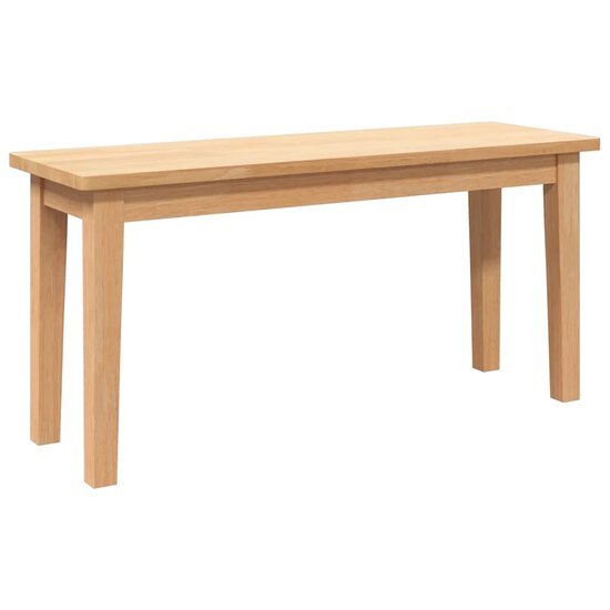 Bank 90 Cm Massief Hout Rubber Naturel
