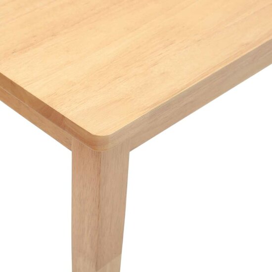 Bank 90 Cm Massief Hout Rubber Naturel