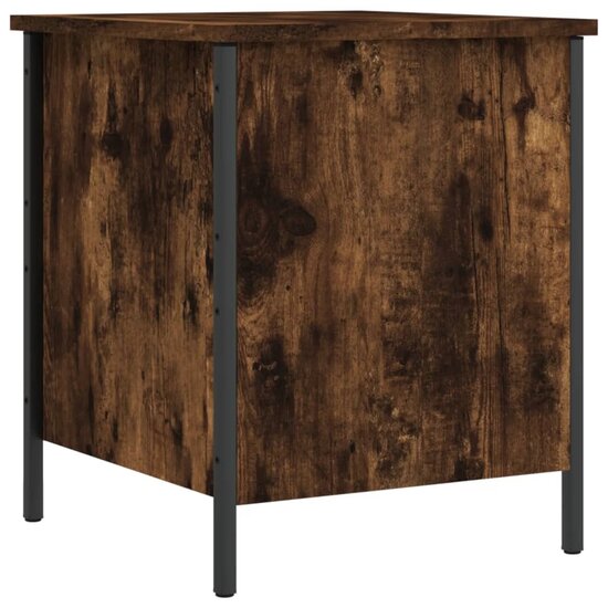 Opbergbankje 40X42,5X50 Cm Bewerkt Hout Kleurig 40 x 42.5 x 50 cm Gerookt eiken