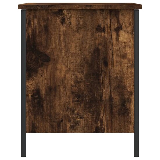 Opbergbankje 40X42,5X50 Cm Bewerkt Hout Kleurig 40 x 42.5 x 50 cm Gerookt eiken