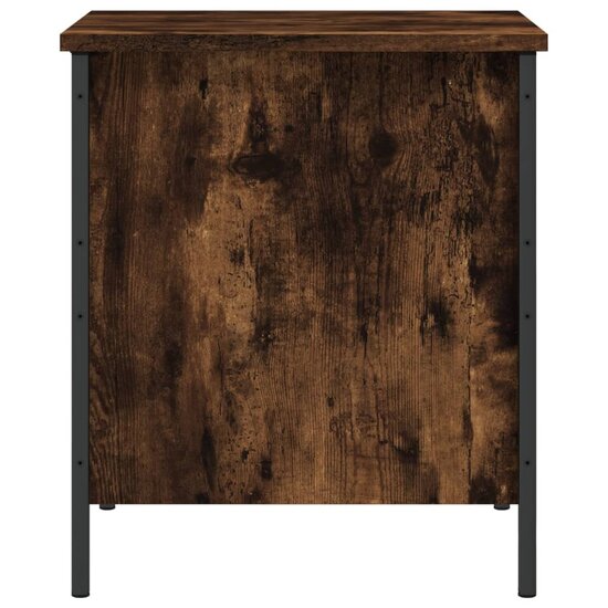 Opbergbankje 40X42,5X50 Cm Bewerkt Hout Kleurig 40 x 42.5 x 50 cm Gerookt eiken