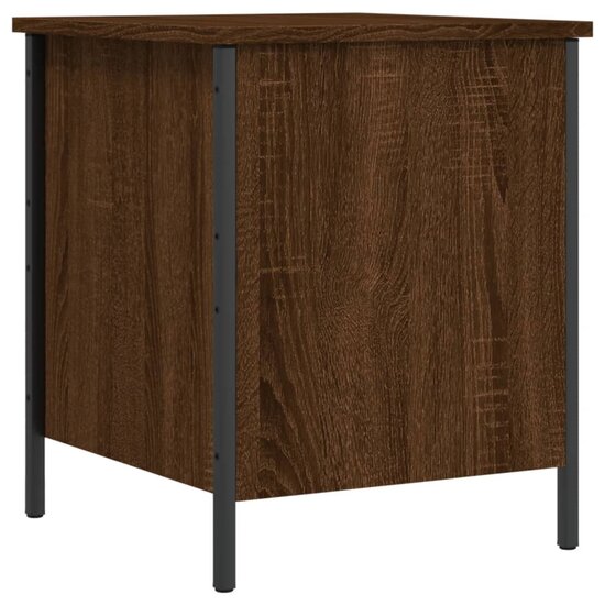 Opbergbankje 40X42,5X50 Cm Bewerkt Hout 40 x 42.5 x 50 cm bruin eikenkleur