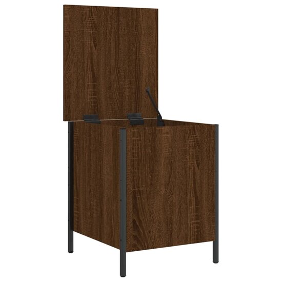 Opbergbankje 40X42,5X50 Cm Bewerkt Hout 40 x 42.5 x 50 cm bruin eikenkleur