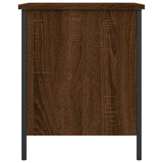 Opbergbankje 40X42,5X50 Cm Bewerkt Hout 40 x 42.5 x 50 cm bruin eikenkleur