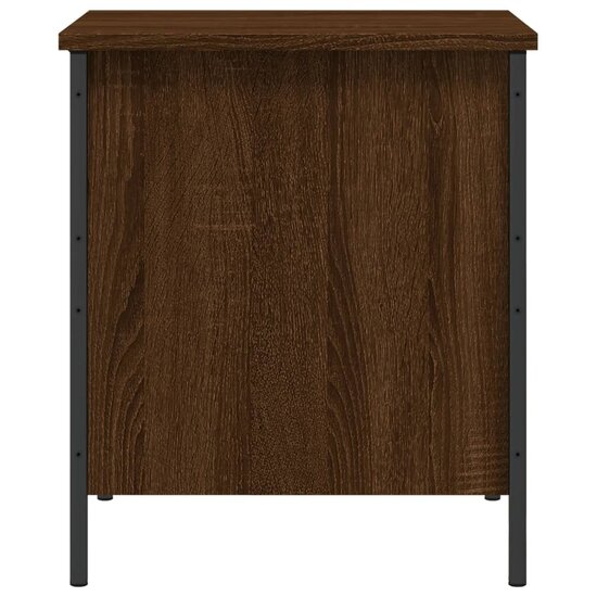 Opbergbankje 40X42,5X50 Cm Bewerkt Hout 40 x 42.5 x 50 cm bruin eikenkleur