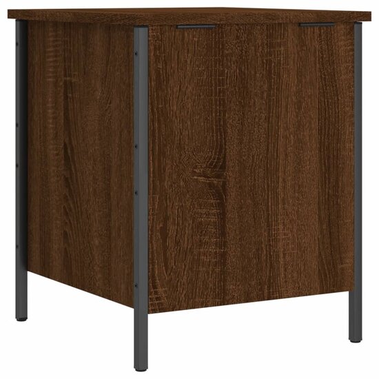 Opbergbankje 40X42,5X50 Cm Bewerkt Hout 40 x 42.5 x 50 cm bruin eikenkleur