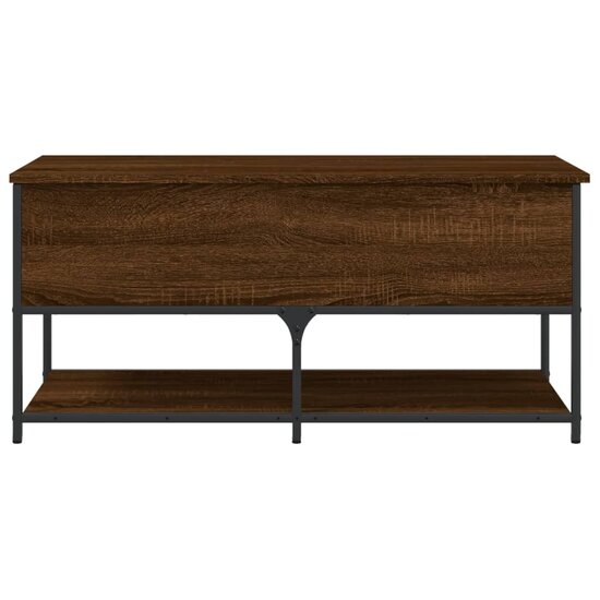 Opbergbankje 100X42,5X47 Cm Bewerkt Hout 100 x 42.5 x 47 cm bruin eikenkleur