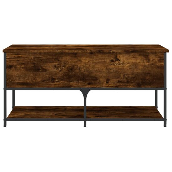 Opbergbankje 100X42,5X47 Cm Bewerkt Hout Kleurig 100 x 42.5 x 47 cm Gerookt eiken