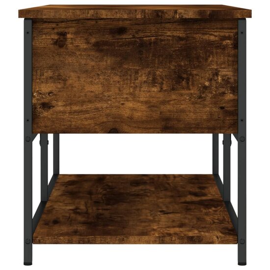 Opbergbankje 100X42,5X47 Cm Bewerkt Hout Kleurig 100 x 42.5 x 47 cm Gerookt eiken