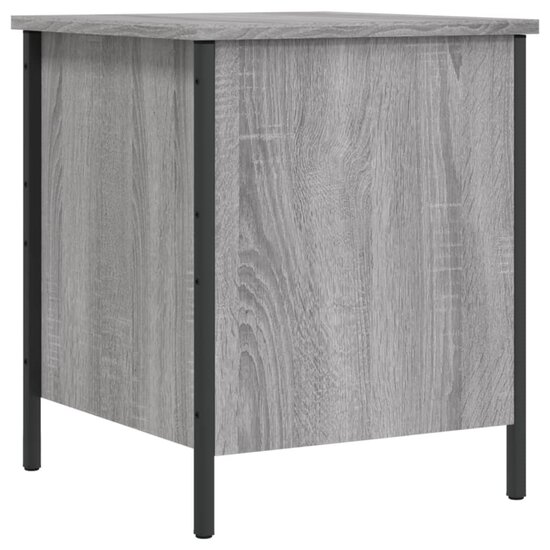 Opbergbankje 40X42,5X50 Cm Bewerkt Hout Eikenkleur 40 x 42.5 x 50 cm Grijs sonoma