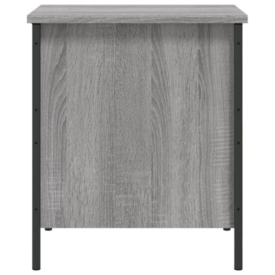 Opbergbankje 40X42,5X50 Cm Bewerkt Hout Eikenkleur 40 x 42.5 x 50 cm Grijs sonoma