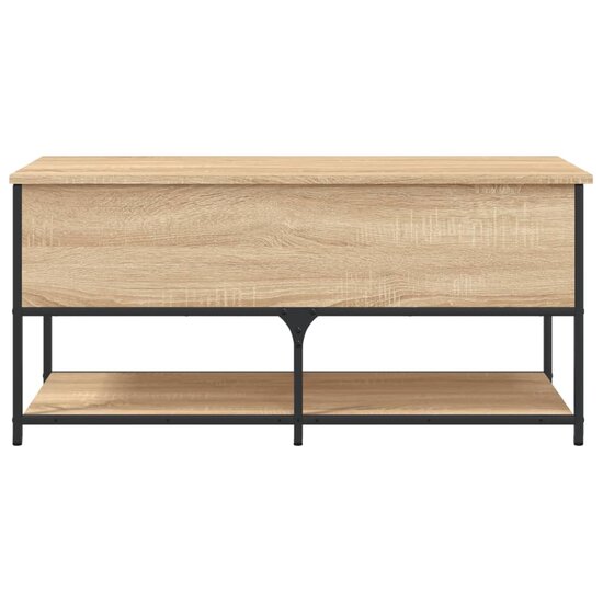 Opbergbankje 100X42,5X47 Cm Bewerkt Hout Kleurig 100 x 42.5 x 47 cm Sonoma eiken