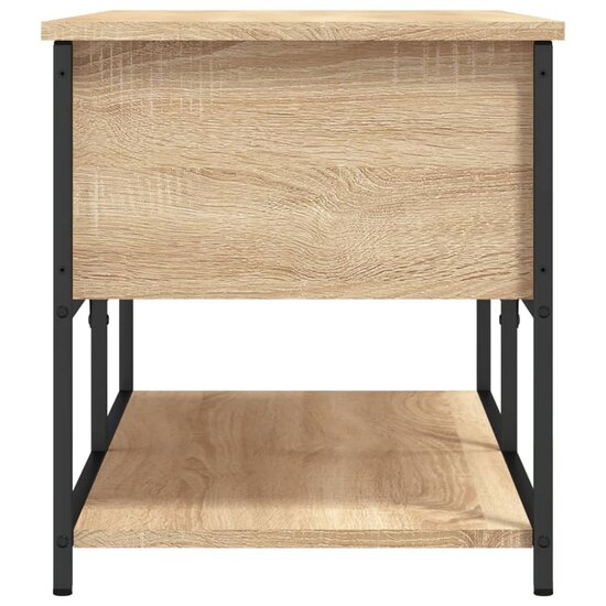 Opbergbankje 100X42,5X47 Cm Bewerkt Hout Kleurig 100 x 42.5 x 47 cm Sonoma eiken