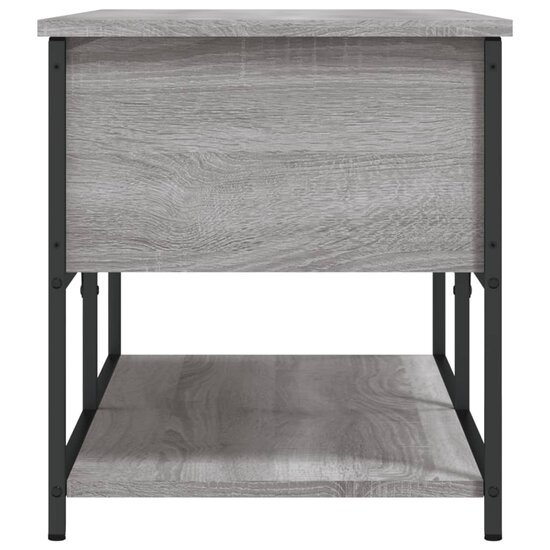 Opbergbankje 100X42,5X47 Cm Bewerkt Hout Eiken 100 x 42.5 x 47 cm Grijs sonoma