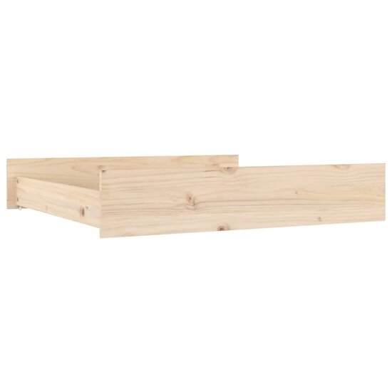 Bedlades 2 St Massief Grenenhout 95 x 93 x 18 cm Naturel