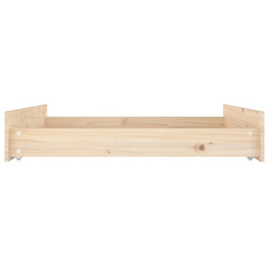 Bedlades 2 St Massief Grenenhout 95 x 93 x 18 cm Naturel