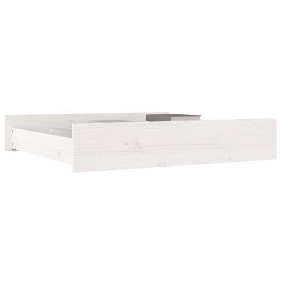 Bedlades 2 St Massief Grenenhout 95 x 93 x 18 cm Wit