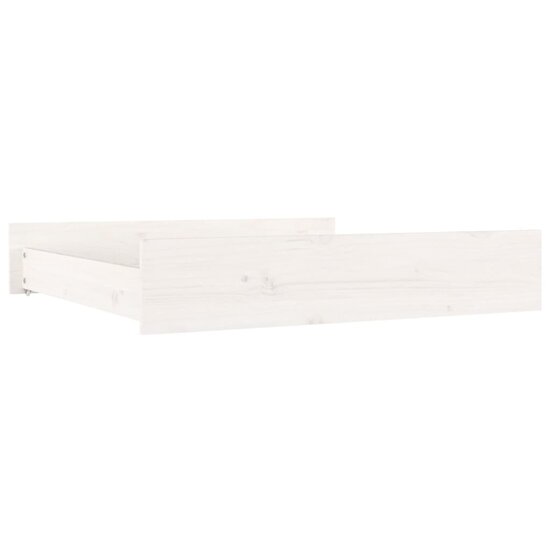 Bedlades 2 St Massief Grenenhout 95 x 103 x 18 cm Wit