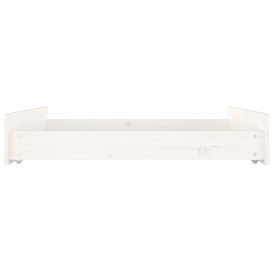 Bedlades 2 St Massief Grenenhout 95 x 103 x 18 cm Wit