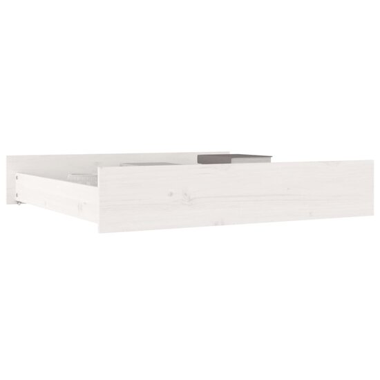 Bedlades 2 St Massief Grenenhout 95 x 103 x 18 cm Wit