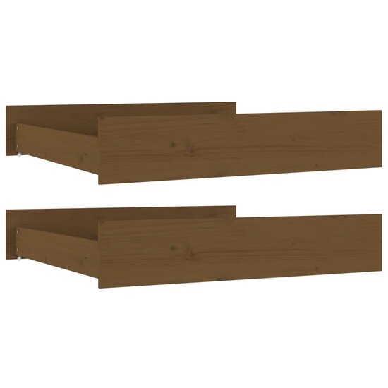 Bedlades 2 St Massief Grenenhout 95 x 103 x 18 cm Honingbruin