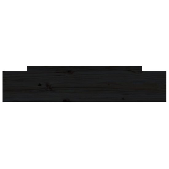 Bedlades 2 St Massief Grenenhout 95 x 103 x 18 cm Zwart