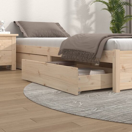 Bedlades 4 St Massief Grenenhout 90 x 57 x 18 cm Naturel