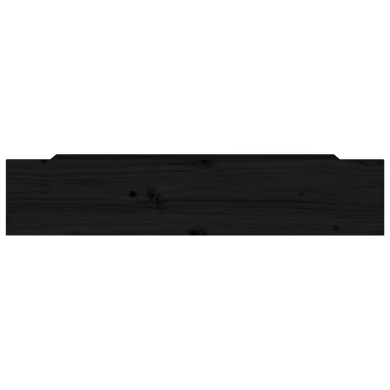 Bedlades 4 St Massief Grenenhout 90 x 57 x 18 cm Zwart