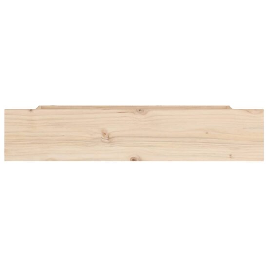 Bedlades 4 St Massief Grenenhout 95 x 57 x 18 cm Naturel