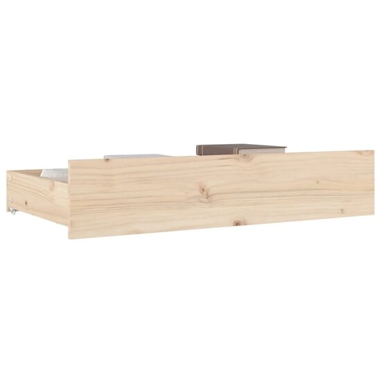 Bedlades 4 St Massief Grenenhout 95 x 57 x 18 cm Naturel