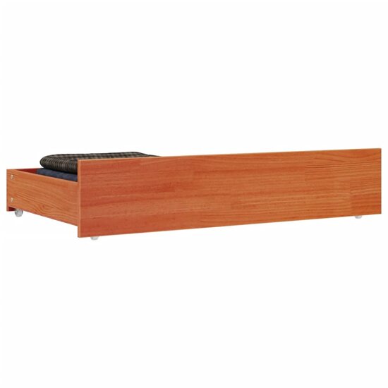 Bedlades 4 St Massief Grenenhout 90 x 57 x 18 cm Wasbruin