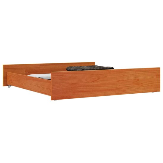 Bedlades 2 St Massief Grenenhout 95 x 103 x 18 cm Wasbruin