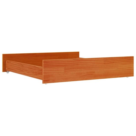 Bedlades 2 St Massief Grenenhout 95 x 103 x 18 cm Wasbruin