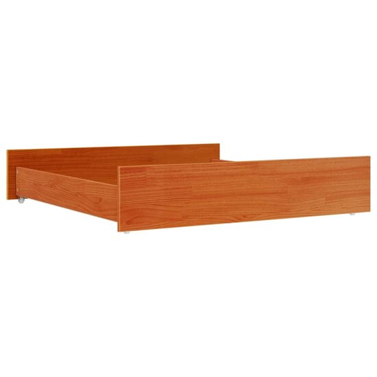 Bedlades 2 St Massief Grenenhout 95 x 103 x 18 cm Wasbruin