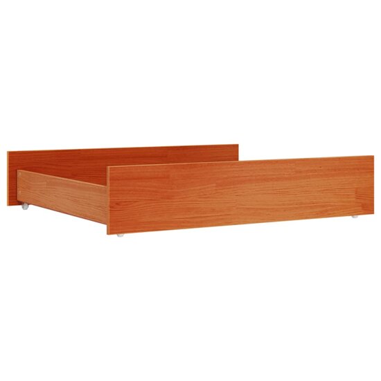 Bedlades 2 St Massief Grenenhout 95 x 93 x 18 cm Wasbruin