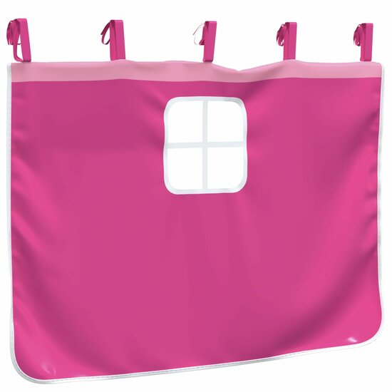 Gordijnen voor hoogslaper met tunnel polyester roze