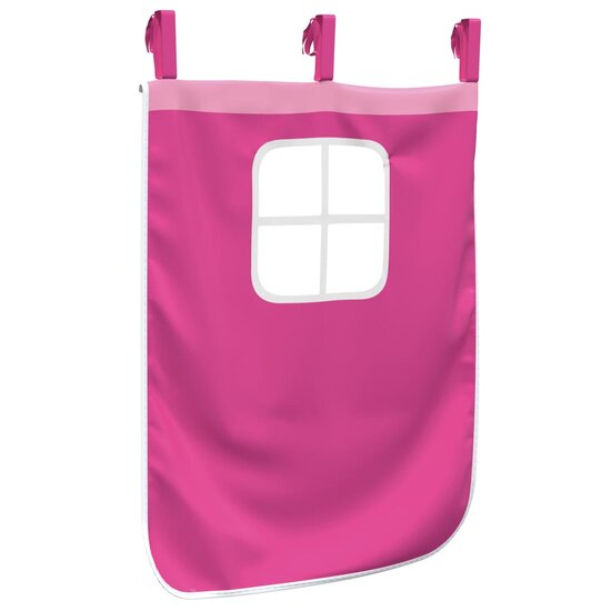 Gordijnen voor hoogslaper met tunnel polyester roze