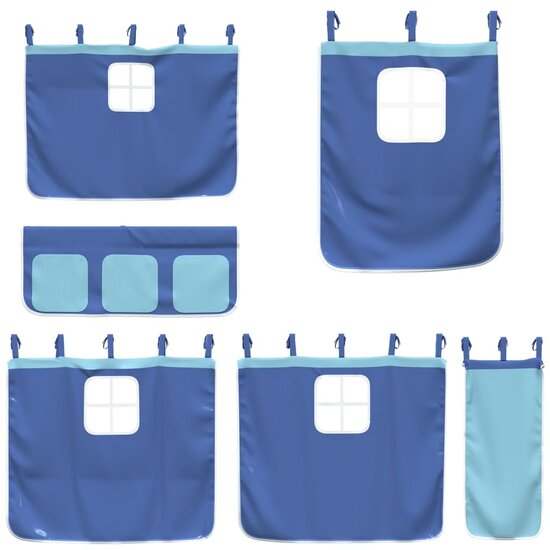 Gordijnen Voor Hoogslaper Polyester Blauw