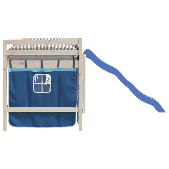 Gordijnen Voor Hoogslaper Polyester Blauw