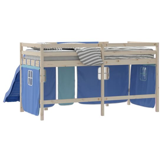 Gordijnen Voor Hoogslaper Polyester Blauw