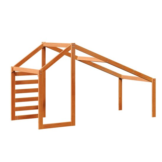 Kinderbedhuisje Massief Grenenhout 188 x 97 x 113 cm Wasbruin