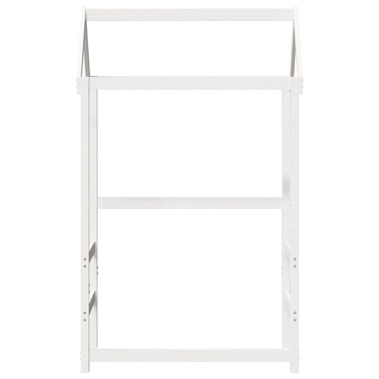 Kinderbedhuisje 118X70X176,5 Cm Massief Grenenhout 118 x 70 x 176.5 cm Wit