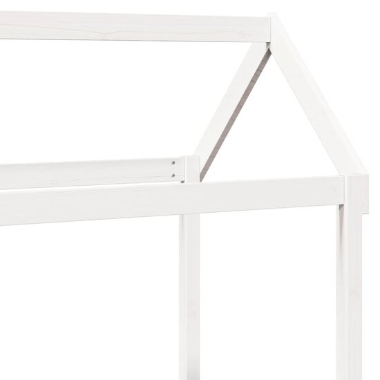 Kinderbedhuisje 118X70X176,5 Cm Massief Grenenhout 118 x 70 x 176.5 cm Wit