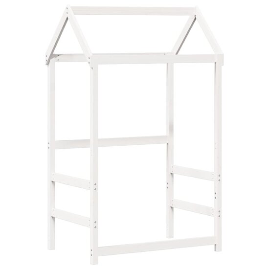 Kinderbedhuisje 98X70X176,5 Cm Massief Grenenhout 98 x 70 x 176.5 cm Wit