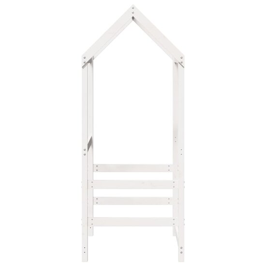 Kinderbedhuisje 98X70X176,5 Cm Massief Grenenhout 98 x 70 x 176.5 cm Wit